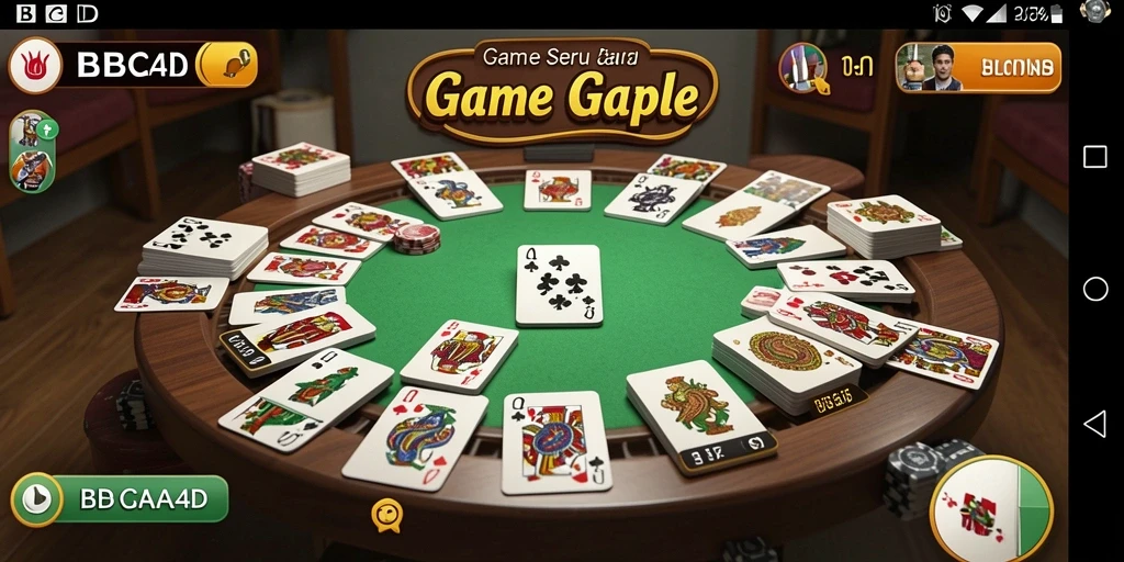Tangkapan layar gameplay Gaple yang seru dan menarik di BBCA4D.
