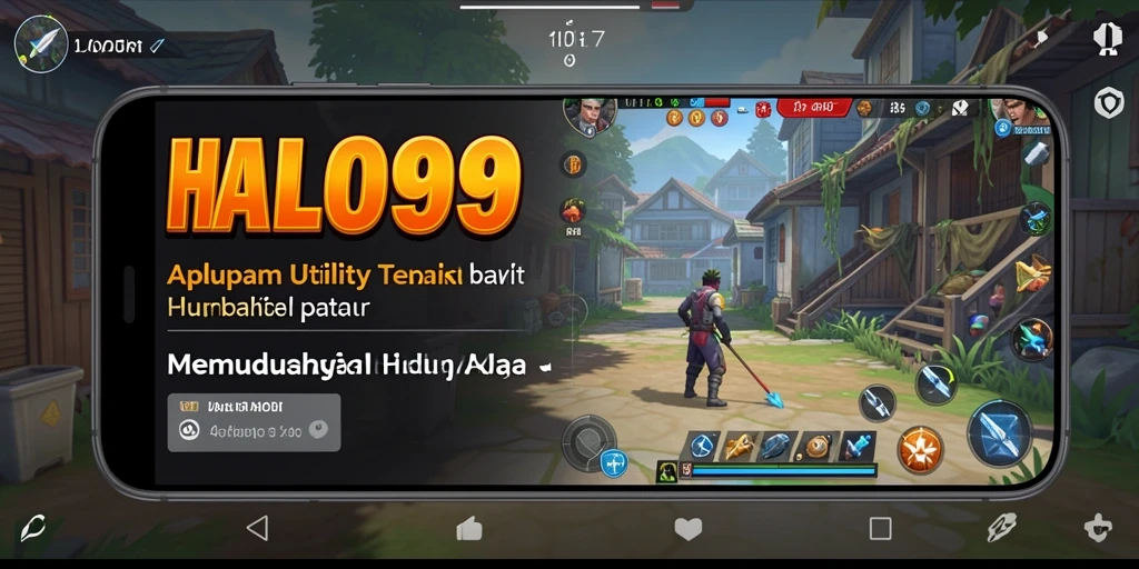 Tampilan antarmuka HALO99 yang sederhana dan fungsional.