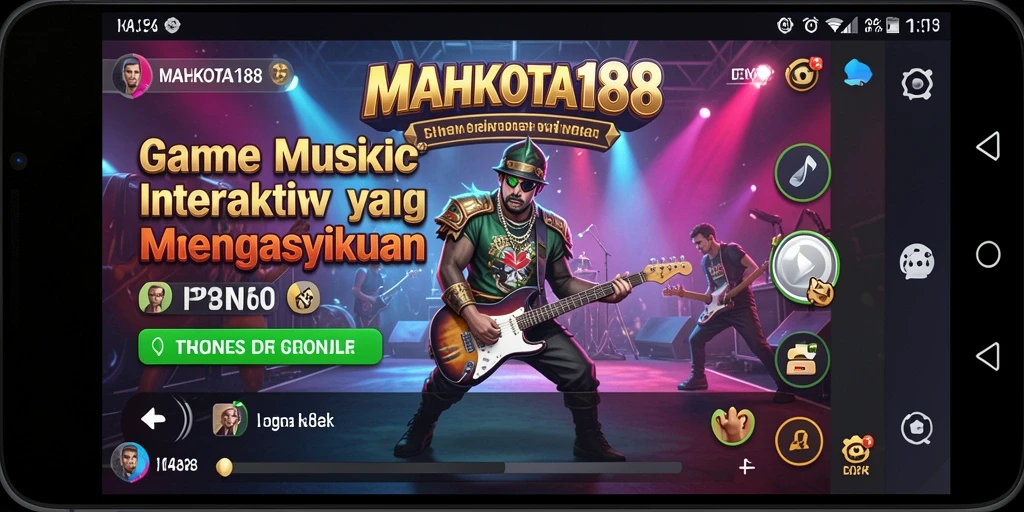 Tampilan gameplay MAHKOTA188 dengan berbagai interaksi musik yang menarik.