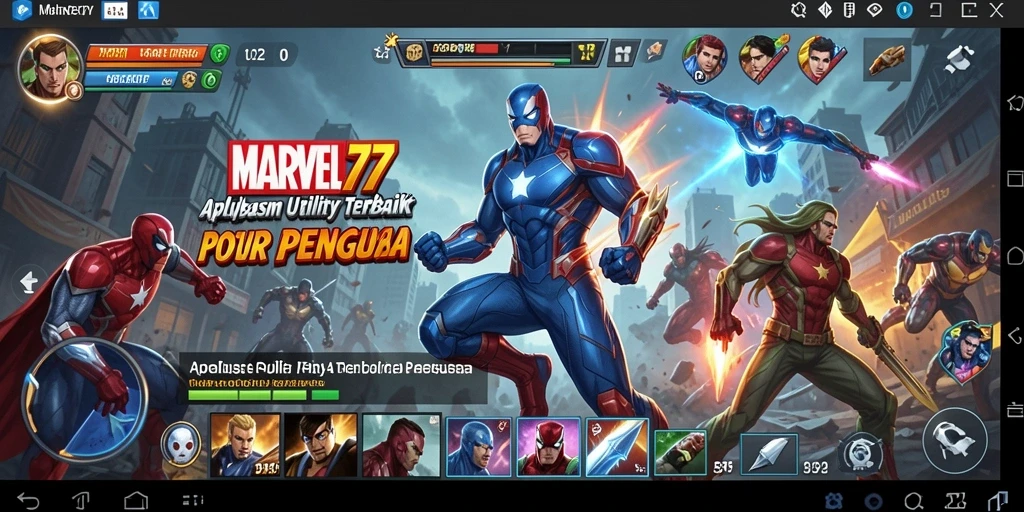 Tampilan antarmuka utama MARVEL77 yang modern dan user-friendly.