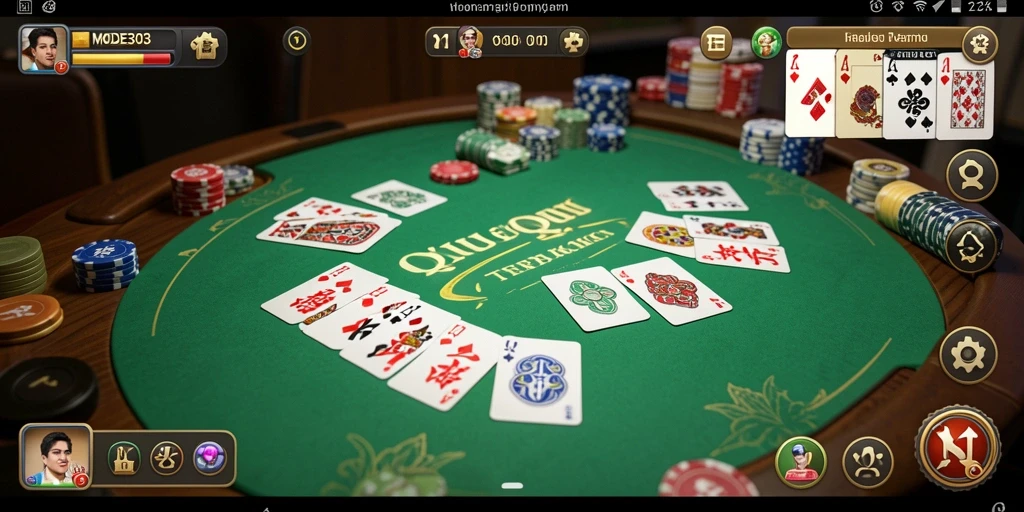 Screenshot tampilan gameplay QiuQiu yang seru di MODE303.