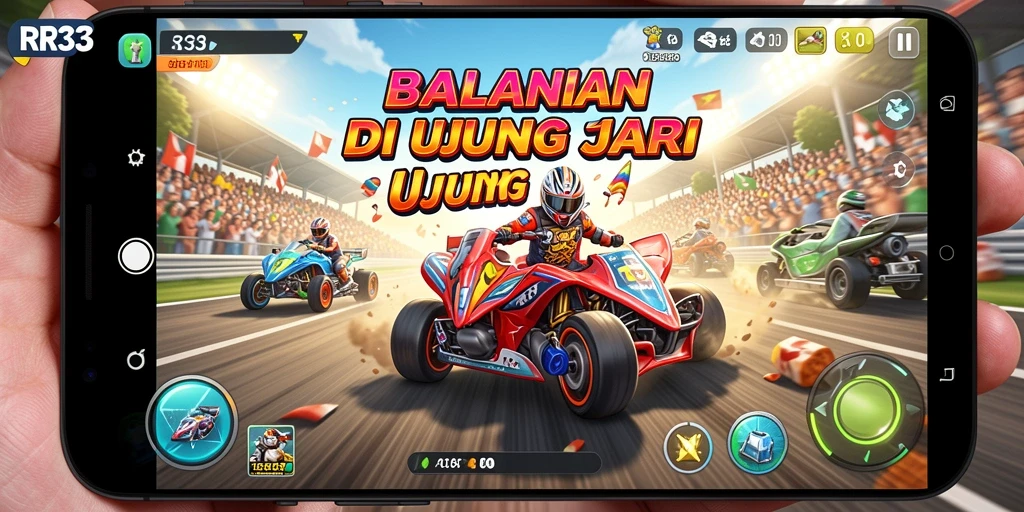 Gameplay balapan yang mendebarkan dengan grafis menakjubkan.