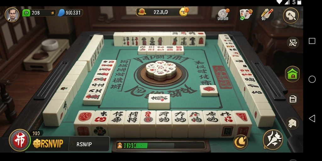 Tampilan gameplay Mahjong yang mengasyikkan dari RSNVIP.