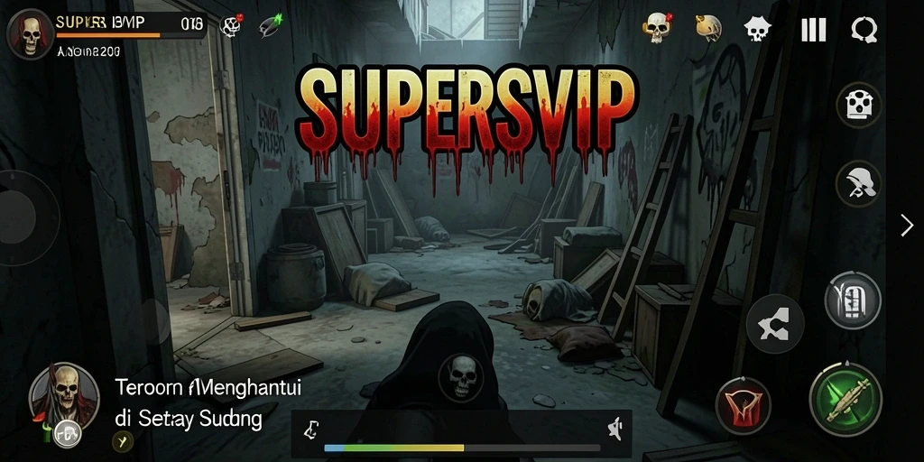 Tampilan gameplay SUPERSVIP yang mendebarkan dan menegangkan.