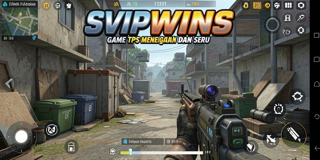 Tangkapan layar SVIPWINS menunjukkan aksi seru dalam game TPS.
