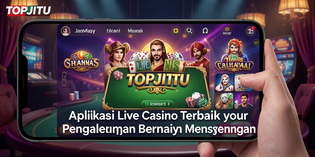 Tampilan gameplay Live Casino yang memukau dan interaktif.