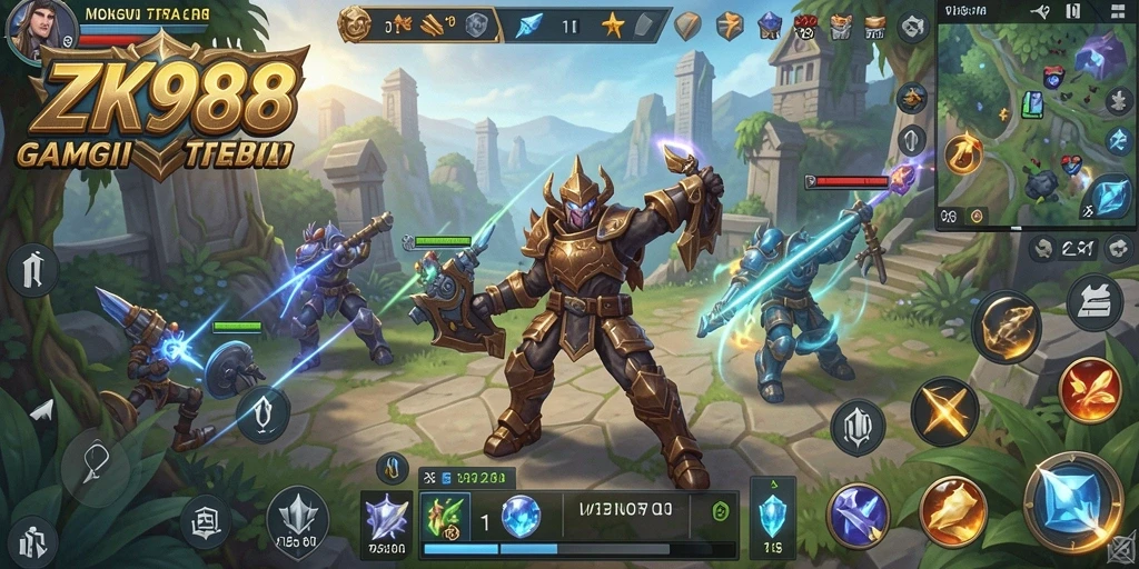Gameplay SLG yang menegangkan dan strategis dalam ZK988.